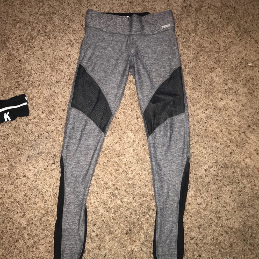 Ultimate pink leggings with mesh